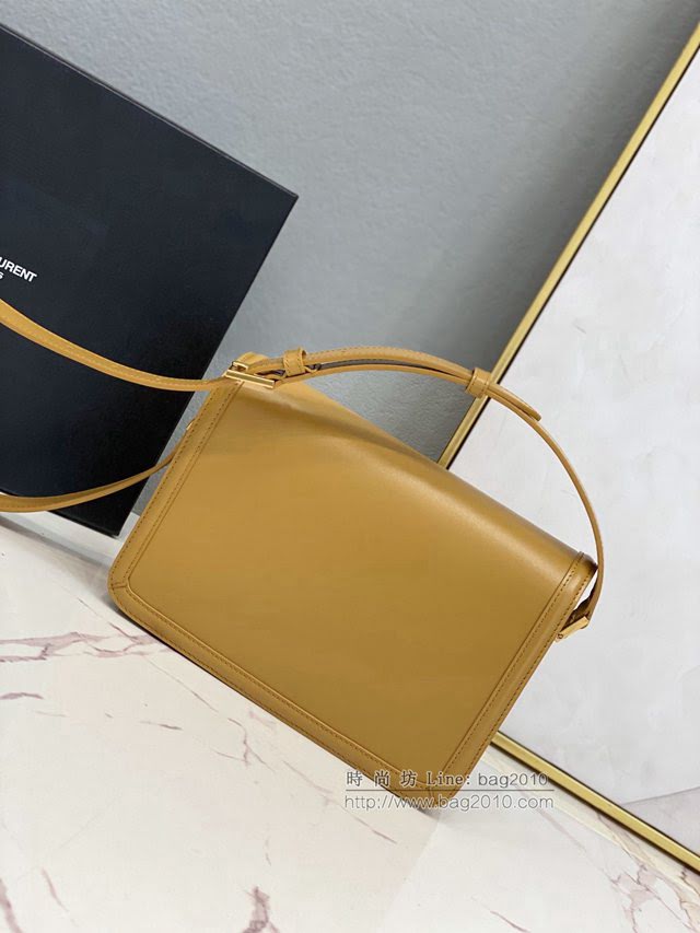 YSL爆款女士包包 聖羅蘭經典款MONOGRAM金屬旋扣大號郵差包 YSL肩背斜挎包 634305  jjh1081